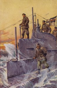 Tysk U-båd, Første Verdenskrig, 1917.